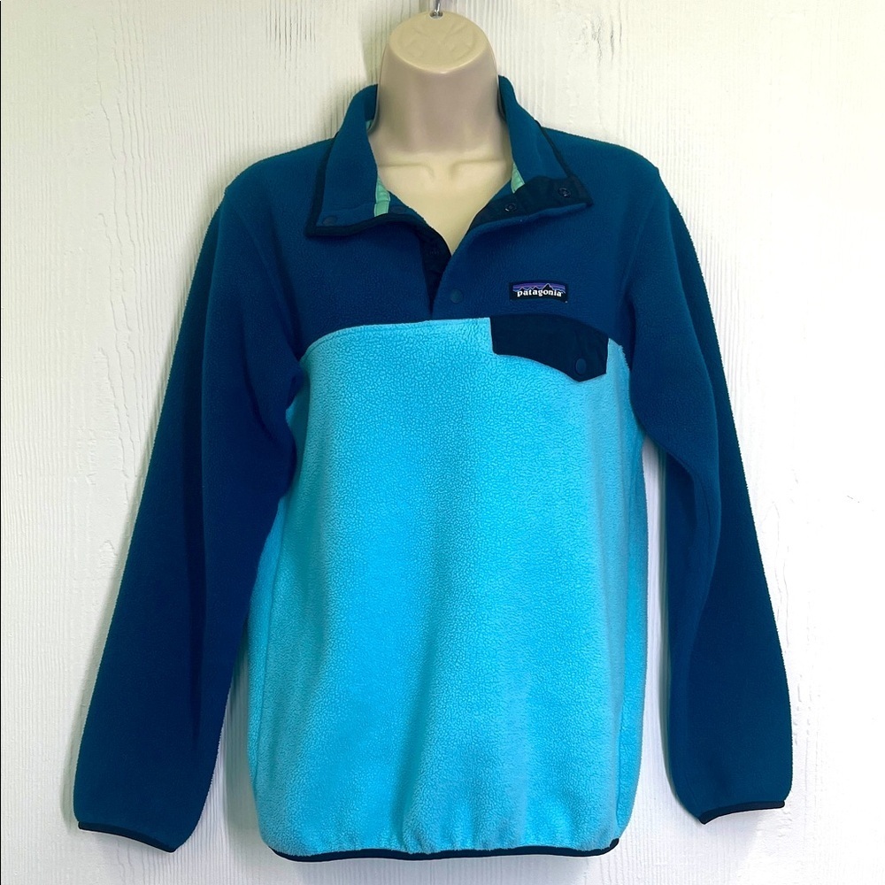Patagonia - Synchilla Snap T Fleece Lightweight Pullover Cuban Blue Sweater XS